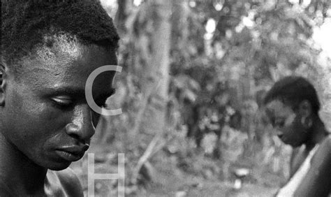 Sierra Leone I 1968 1970 Limba Man Making Container Bulie For Palm