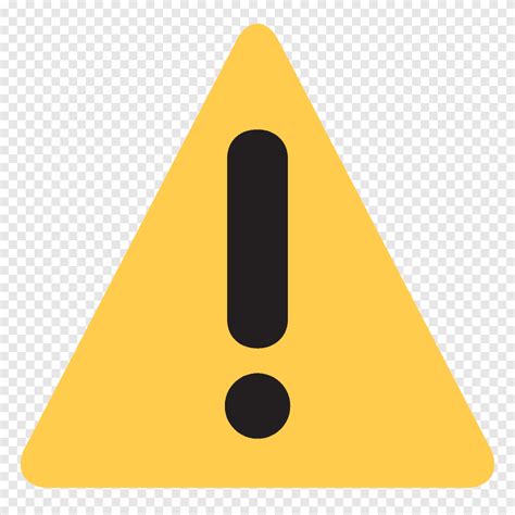 Emoji Warning Sign Sticker Computer Icons Notice Angle Triangle Png