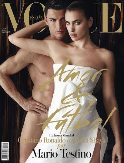 Irina Shayk And Cristiano Ronaldo Undress For Spanish Vogue Telegraph