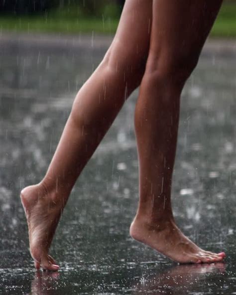 Walking Barefoot In The Rain Walking In The Rain Rain Photography