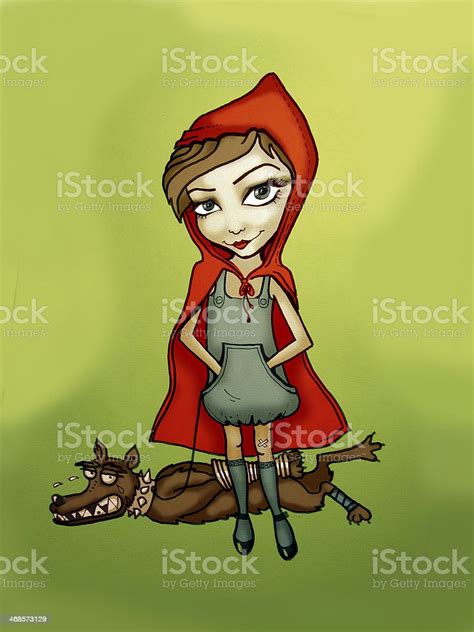 Red Riding Hood Stok Vektör Sanatı And Kurt‘nin Daha Fazla Görseli Kurt Kırmızı Başlıklı Kız