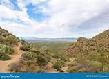 Blick Auf Die Sonorische Wüste Von Den Toren Pass in Tucson Arizona ...