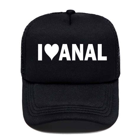 I Love Anal ตลกพิมพ์เบสบอลหมวกความภาคภูมิใจ Prank อวัยวะเพศชาย Butt เพศ