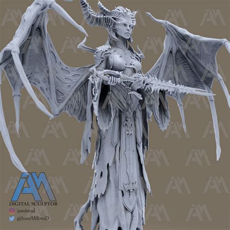 Archivo Obj Lilith Diablo 👾・diseño Imprimible En 3d Para Descargar・cults