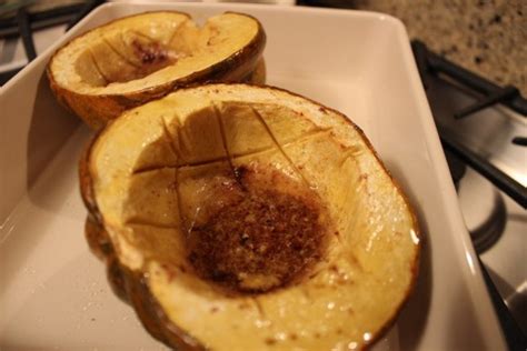 Baked Acorn Squash With Brown Sugar And Cinnamonlearn From Yesterday