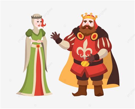 Gambar Raja Dan Ratu Kartun Kerajaan Orang Orang Kuda Png Dan Vektor