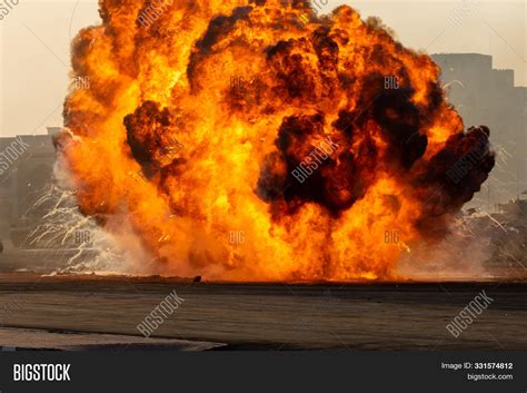 Massive Fire Explosion Image And Photo Free Trial Bigstock