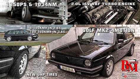 Germany Cars Tuning Golf Mk2 4motion Brutal