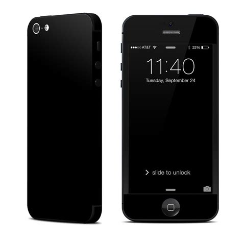Apple Iphone 5 Skin Solid State Black By Solid Colors