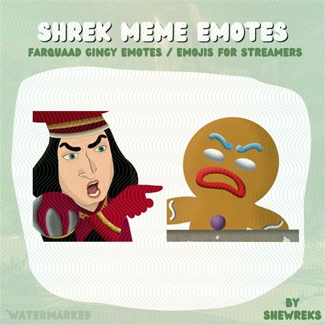Shrek Meme Emote Set Etsy México