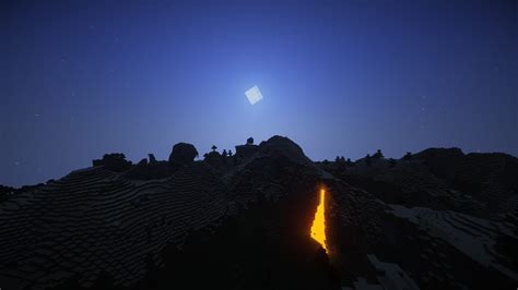 Minecraft Sun Moon Lava Water Shaders Black