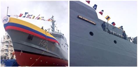 Colombian Navy Launches First Domestically Manufactured Vessel