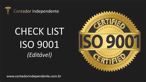 Iso 9001 Check List De Monitoramento E Obtenção De Certificação Iso