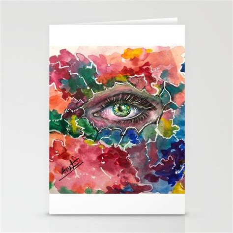 Behind The Colors Stationery Cards By Saraarasteh Society6 Wall