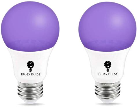 Buy Bluex Bulbs 2 Pack Led Black Light Bulb 9w A19 E26 Blacklight Bulb