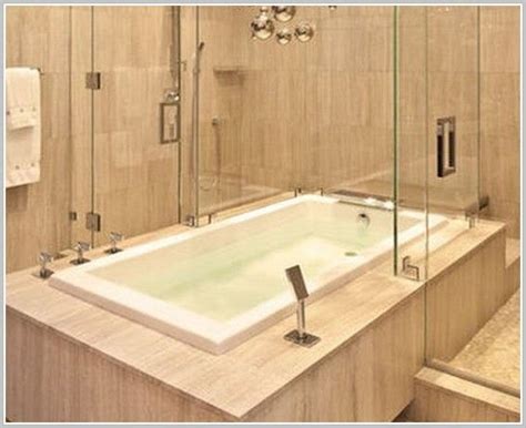 Switch, handrail,jets, drain, faucet,shower, glass door, pillows. Jacuzzi Tub Shower Combo | Incredible Small Whirlpool Tub ...