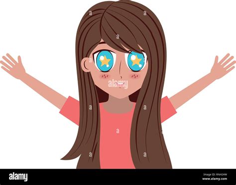 Girl Anime Manga Stock Vector Image And Art Alamy