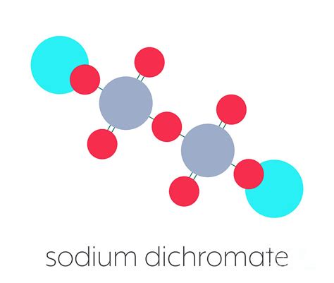 Sodium Dichromate Chemical Structure Photograph By Molekuul Science
