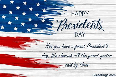 Happy Presidents Day Cards With Us Flag