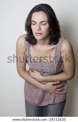 Stomach Ache Woman Stock Image Everypixel