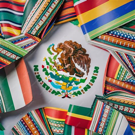 Premium Ai Image Hispanic Heritage Month Background With Mexican Paper Flags