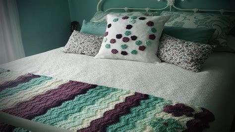 Pie de cama Tejida a crochet Decoración Habitacion Diseño YouTube