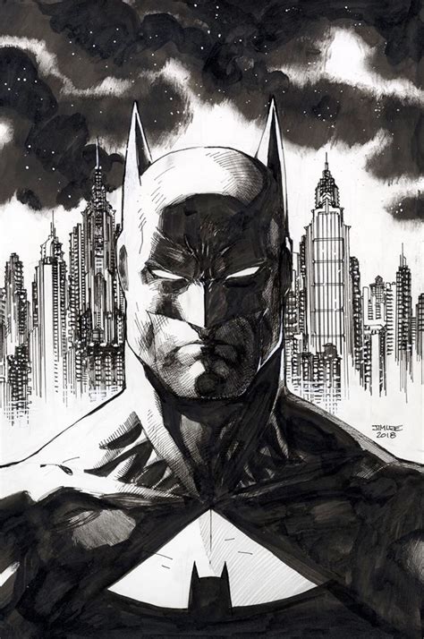 Batman By Jim Lee Batman Drawing Batman Canvas Art Jim Lee Batman