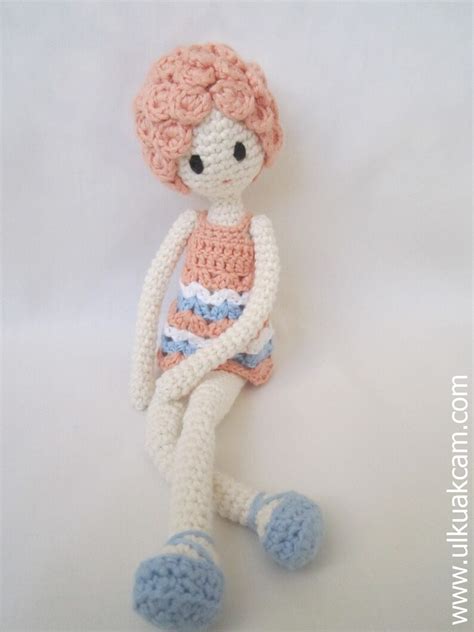 Crocheted Doll Made From Certified 100 Organic Cotton Garn Etsy
