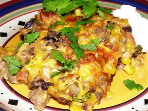 Managing diabetes doesn't mean you need to sacrifice enjoying foods you crave. Low Fat Beef And Sour Cream Enchilada Casserole Recipe - Food.com