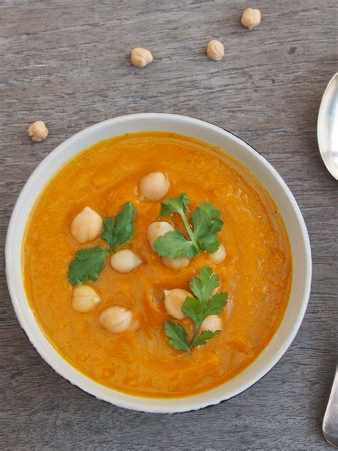 Moroccan Pumpkin And Chickpea Soup Healthy Home Cafe