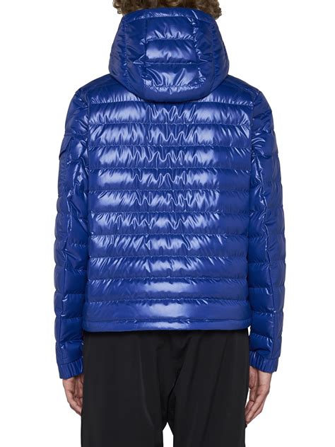 Moncler Down Padded Lauros Jacket In Blue Modesens