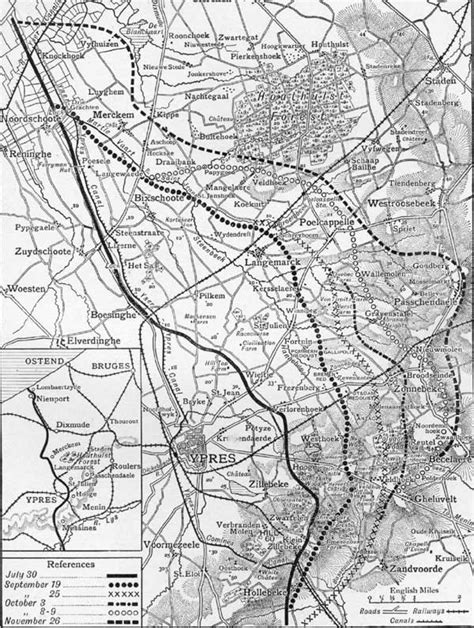 Street Map Of Ypres Belgium
