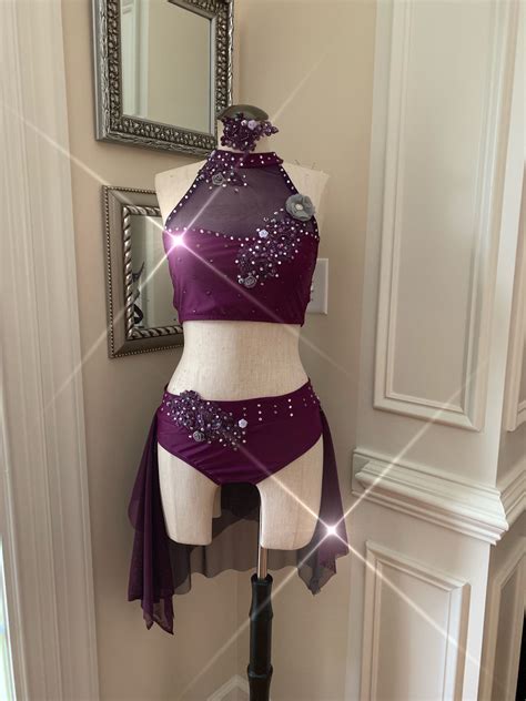 We offer colorful tap and jazz dance recital costumes that inspire and perform since 1959. Eggplant 2-Piece Dance Costume Purple and grey | Dance ...