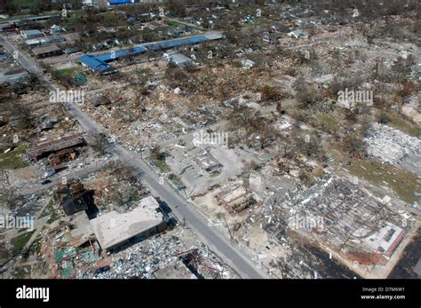 Aerial View Of Destroyed Homes In The Aftermath Of Hurricane Katrina