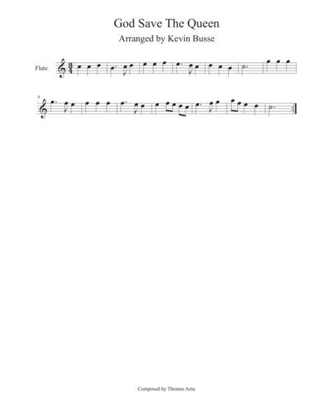 God Save The Queen Flute Sheet Music Pdf Download