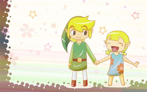 Link And Aryll Wallpaper By Pink Bang On Deviantart