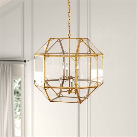 Lynette 6 Light Geometric Chandelier And Reviews Joss And Main