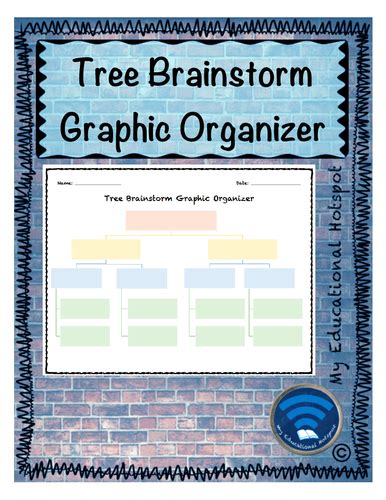 Tree Brainstorm Graphic Organizer Template Teaching Resources