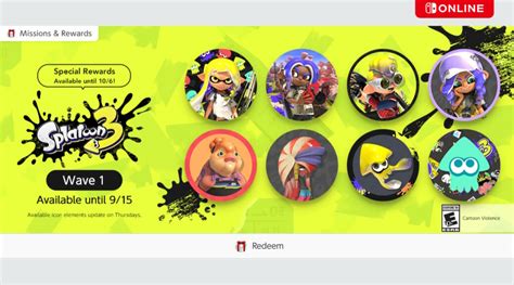 Splatoon 3 Icons Added To Nintendo Switch Online Missions And Rewards