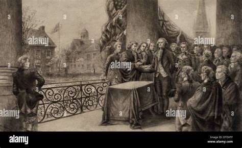 George Washington Swearing In Stockfotos Und Bilder Kaufen Alamy