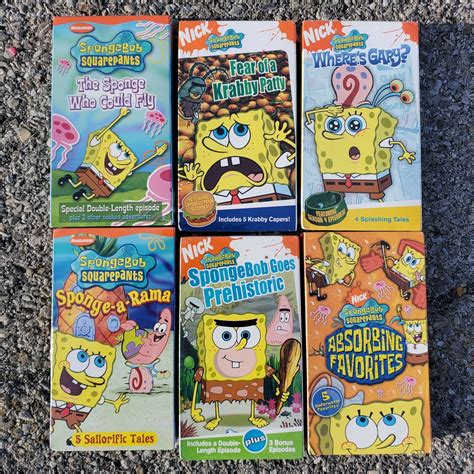 Lot Of Spongebob Squarepants Vhs Tapes Nickelodeon Picclick The Best Porn Website