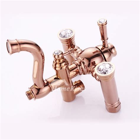 Choose from bath pillar taps, bath fillers or a bath shower mixer to create your preferred look. Luxury Rose Gold Wall Mount Brass Shower Fixtures ...