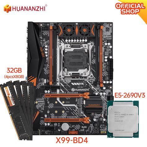 Huananzhi X99 Bd4 X99 Motherboard With Intel Xeon E5 2690 V3 With 48g