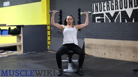 How To Do A Seated Dumbbell Shoulder Press Youtube