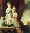 Georgiana, Countess Spencer With Lady Georgiana Spencer, 1759-61 Oil On ...