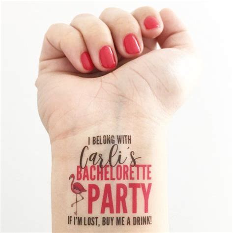 Custom Temporary Tattoos For Bachelorette Party