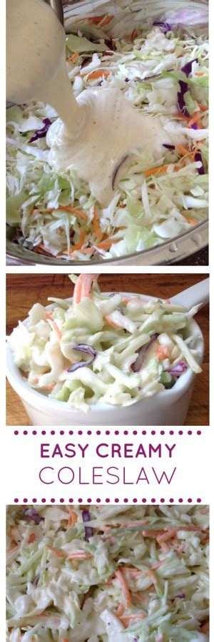 Easy Creamy Coleslaw Savvy In The Kitchen