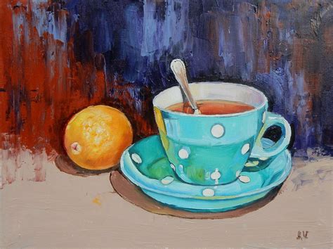 Teatime Still Life Tea Cup And Lemon By Vita Schagen 2019