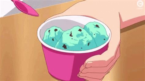 Anime Icecream Anime Icecream Mint Ice Cream Discover Share GIFs