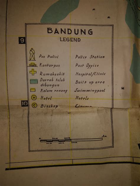 Koleksi Antik Anggoro Solo Peta Bandung Tempo Doeloe